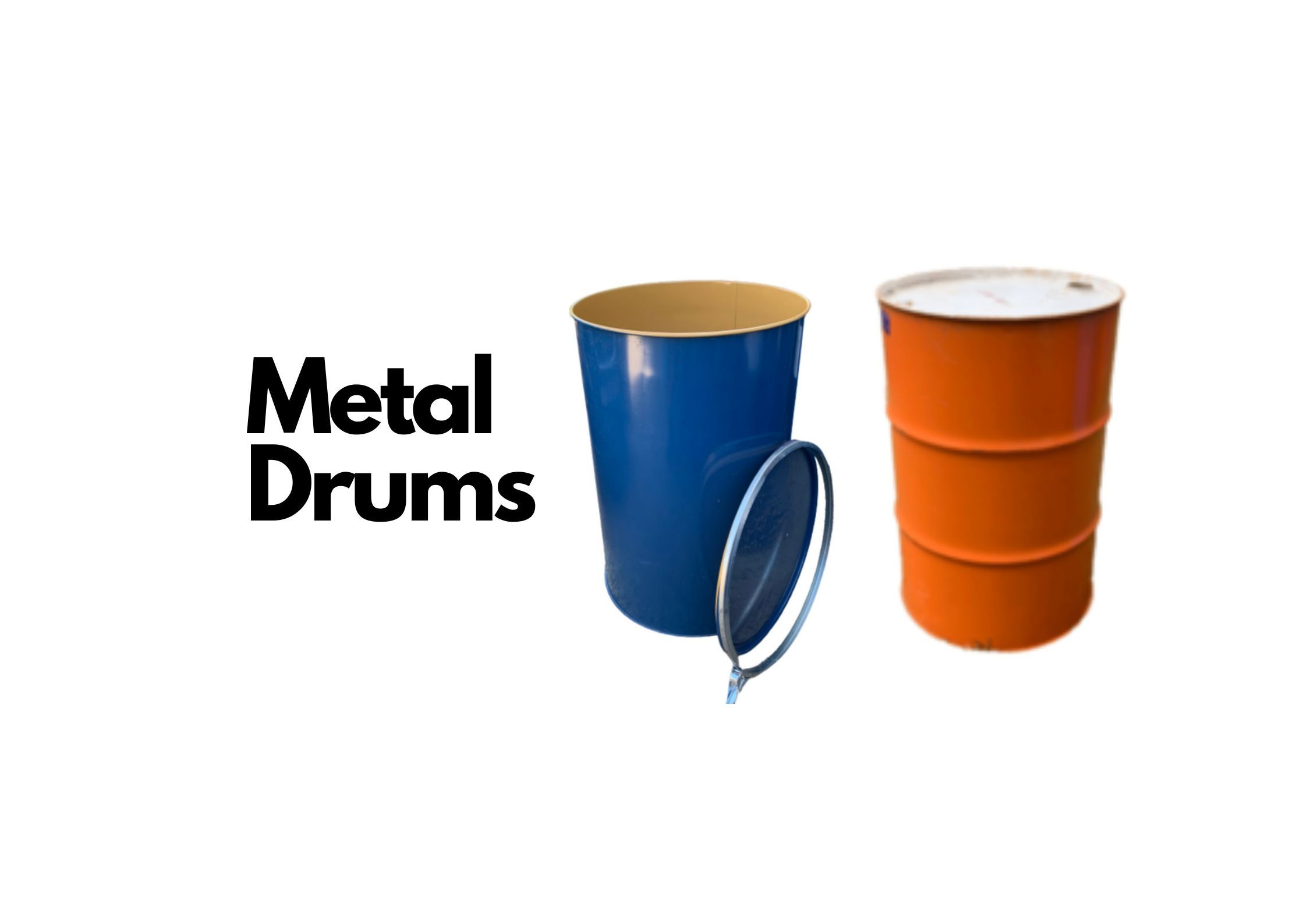 Metal DG drums, food grade steel barrels.