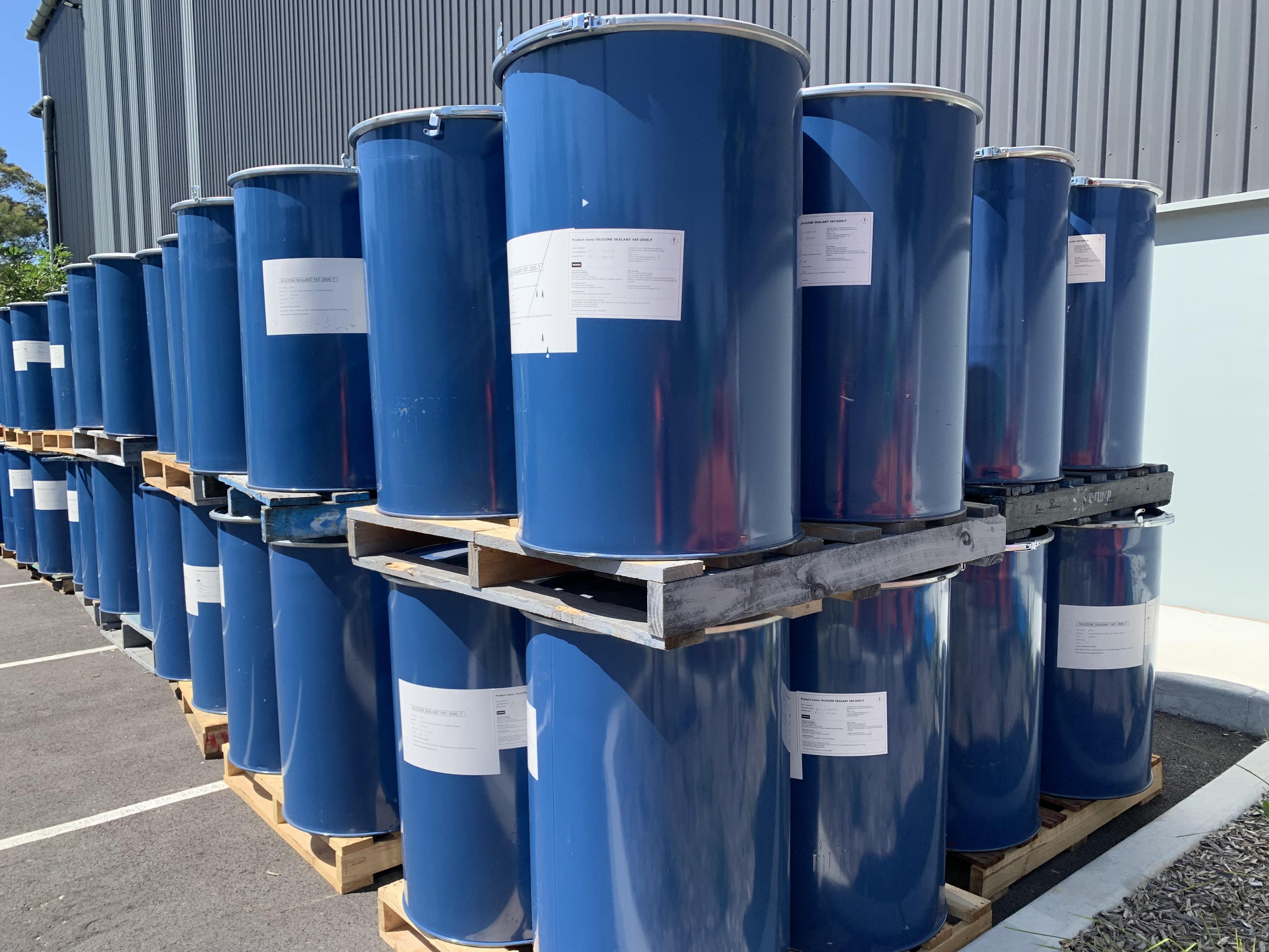 DG drums for contaminated waste, concrete slurry and bulk manufacturing storage.