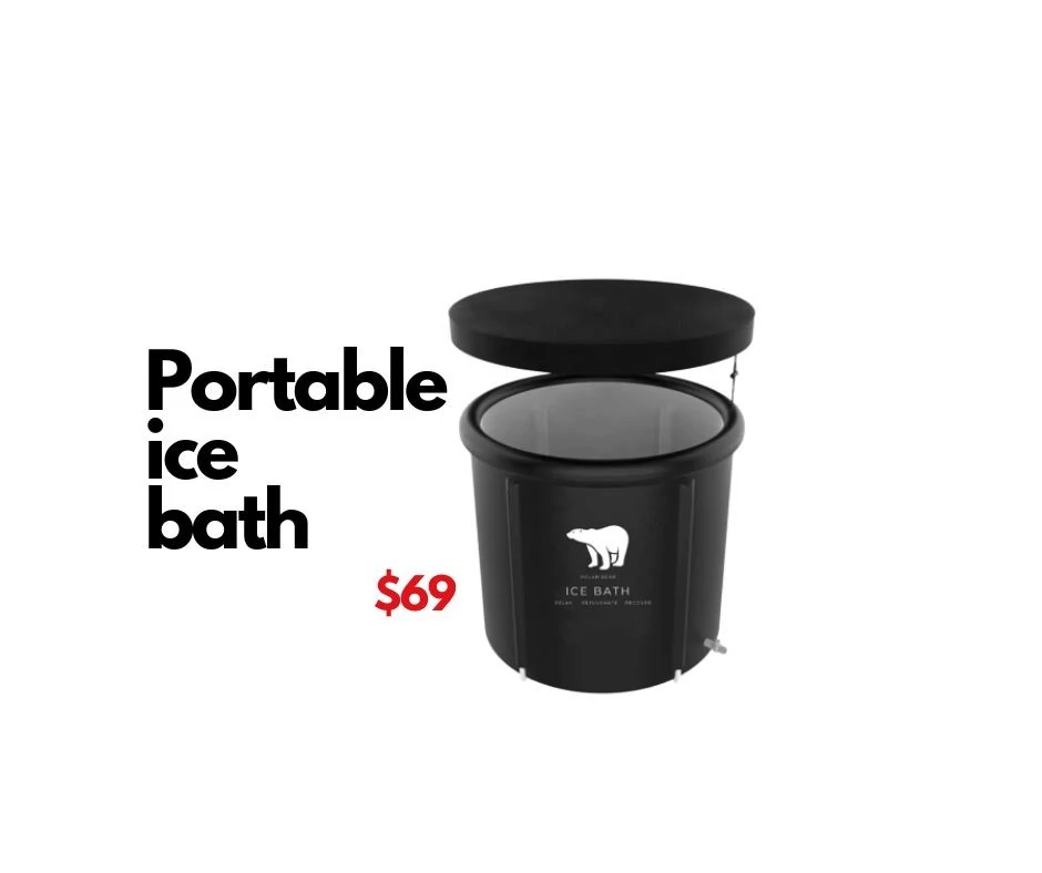 Huge 300L capacity, adult ice bath, portable, insulated and comes with a full accessory pack that includes a lid, drain pipe, tap.