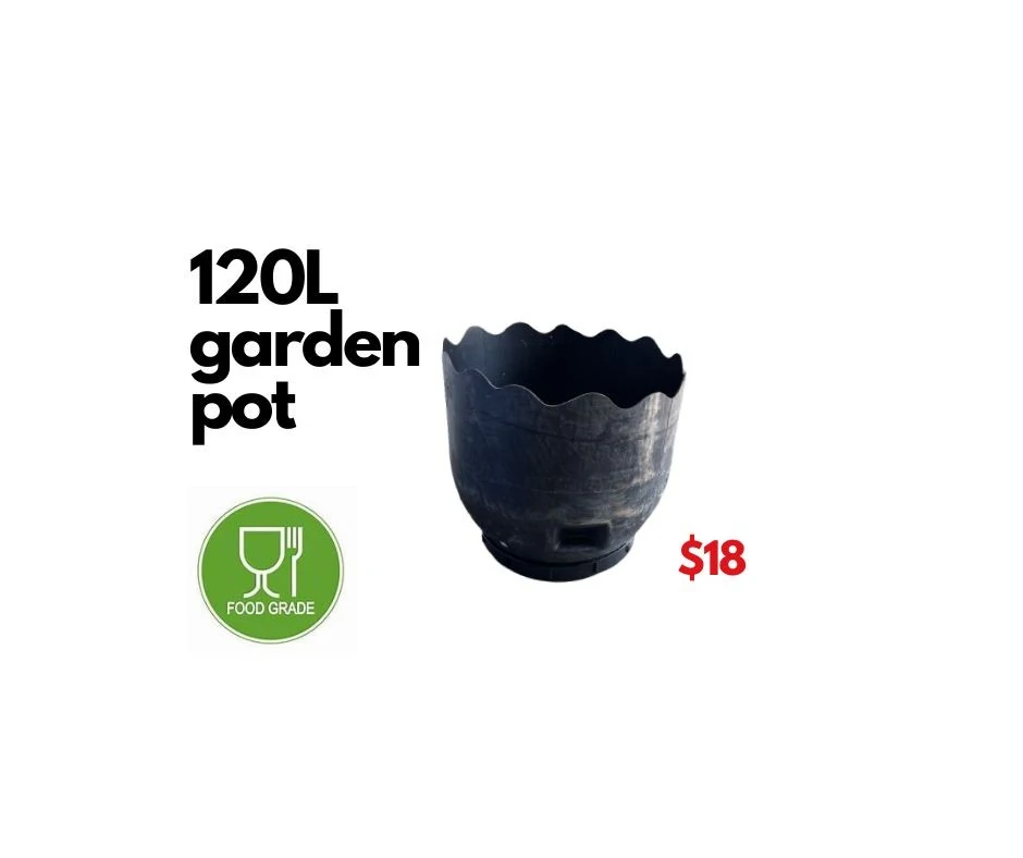120L extra large garden pots, food grade and suitable for fruit trees, plants and vegetables.