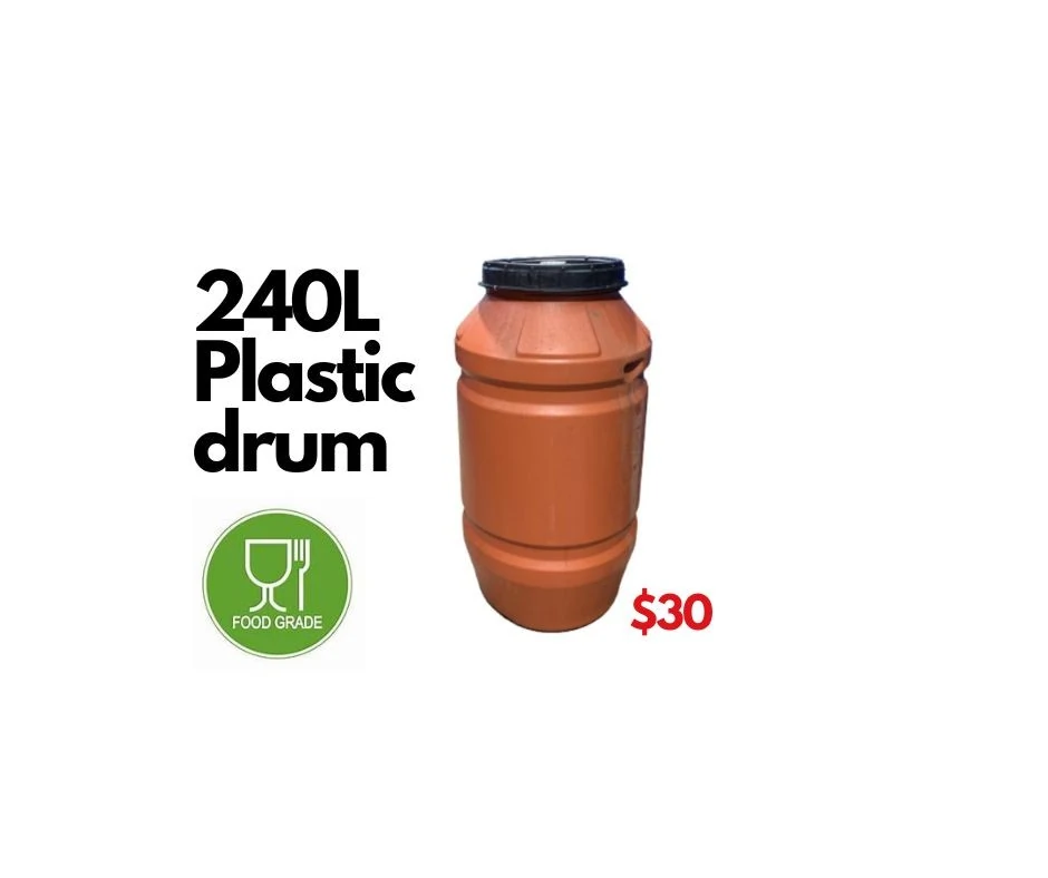 240L plastic barrels, olive barrels suitable for rainwater storage, garden use, storage and manufacturing transport.